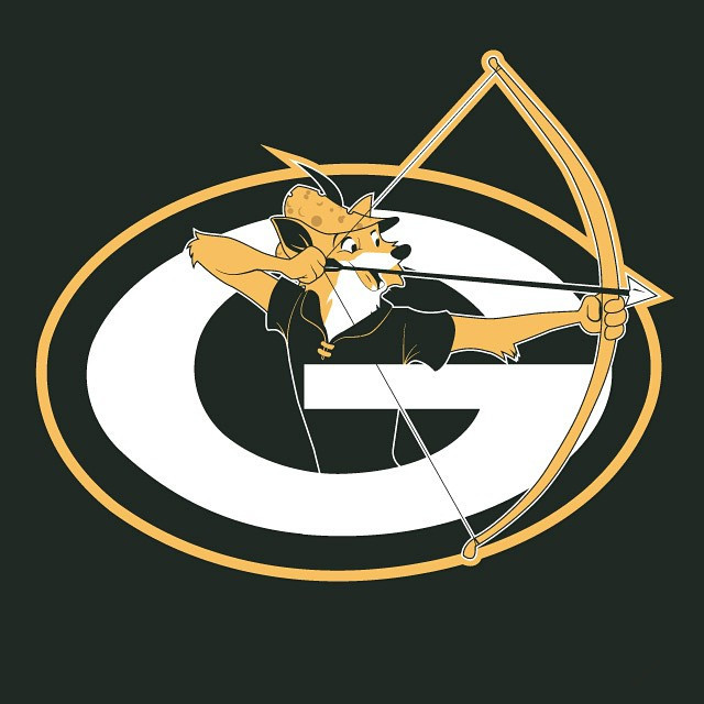 Robin Hood of Green Bay logo iron on transfers...